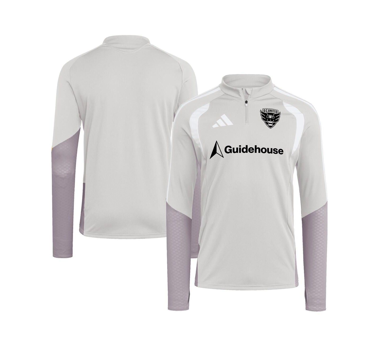 Мужской тренировочный свитшот adidas Tiro Competition Quarter-Zip Silver D.C. United 2026