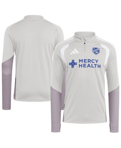 Adidas Men's Silver FC Cincinnati 2026 Tiro Competition Quarter-Zip Training Sweatshirt