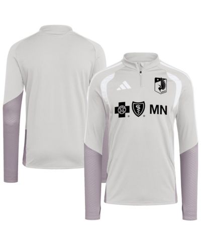Adidas Men's Silver Minnesota United FC 2026 Tiro Competition Quarter-Zip Training Sweatshirt