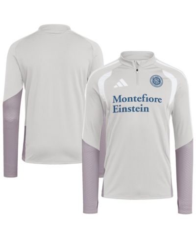 Adidas Men's Silver New York City FC 2026 Tiro Competition Quarter-Zip Training Sweatshirt