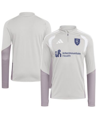 Adidas Men's Silver Real Salt Lake 2026 Tiro Competition Quarter-Zip Training Sweatshirt