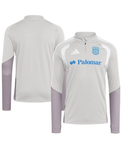 Adidas Men's Silver San Diego FC 2026 Tiro Competition Quarter-Zip Training Sweatshirt