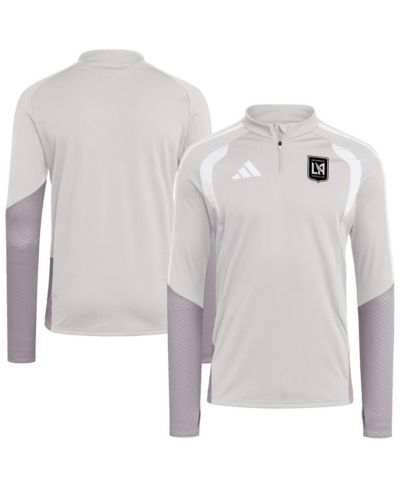 Adidas Men's Silver LAFC 2026 Tiro Competition Quarter-Zip Training Sweatshirt