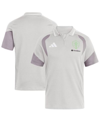 Adidas Men's Silver Seattle Sounders FC 2026 Tiro Competition Polo Shirt