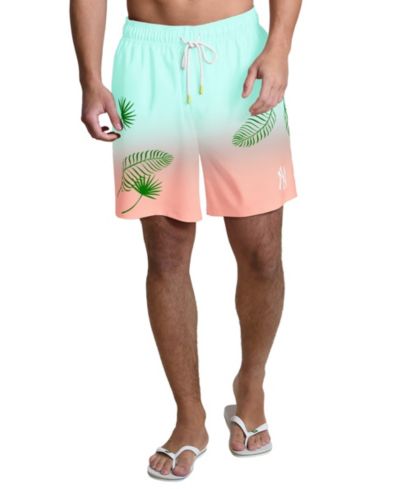 Мужские плавательные шорты Margaritaville в цвете Mint, New York Yankees Sunset on the Beach