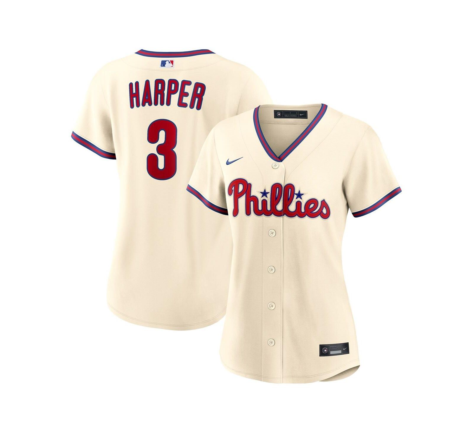 Женская джерси Nike Women's Bryce Harper Cream Philadelphia Phillies Alternate Replica