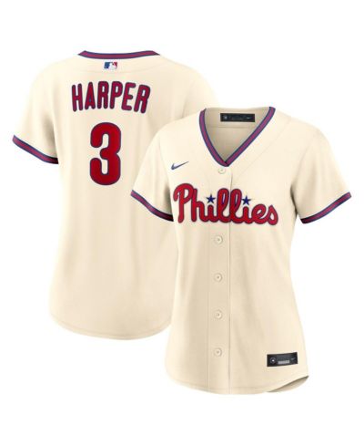 Женская джерси Nike Women's Bryce Harper Cream Philadelphia Phillies Alternate Replica