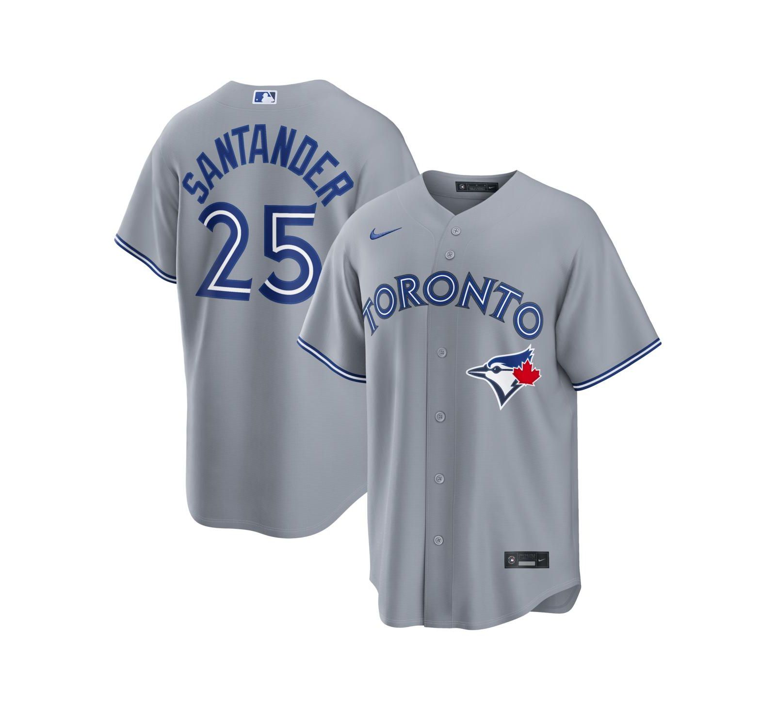 Nike Мужской Anthony Santander Gray Toronto Blue Jays Road Replica Джерси