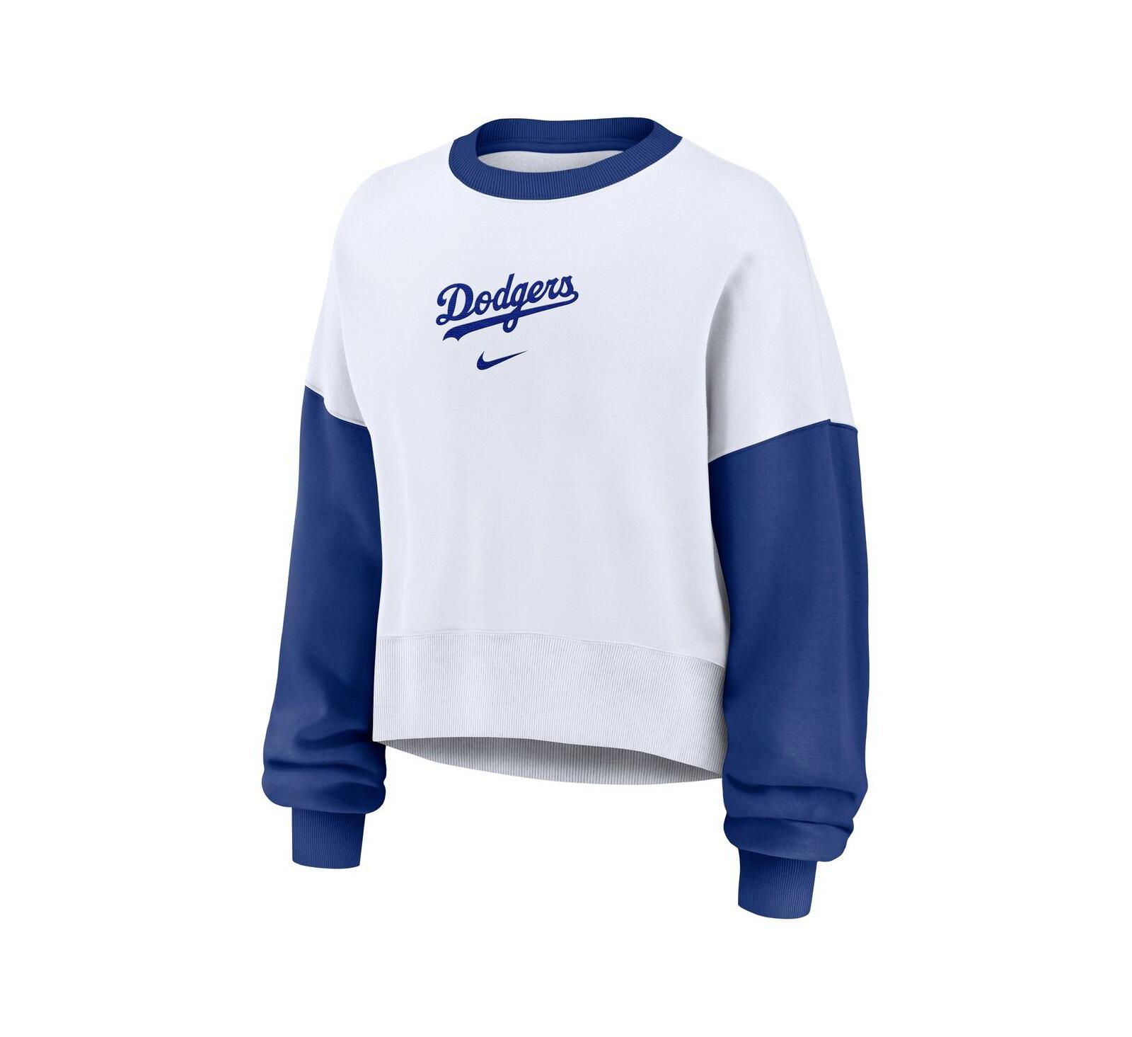 Nike Женский свитшот Nike Los Angeles Dodgers White/Royal Oversized