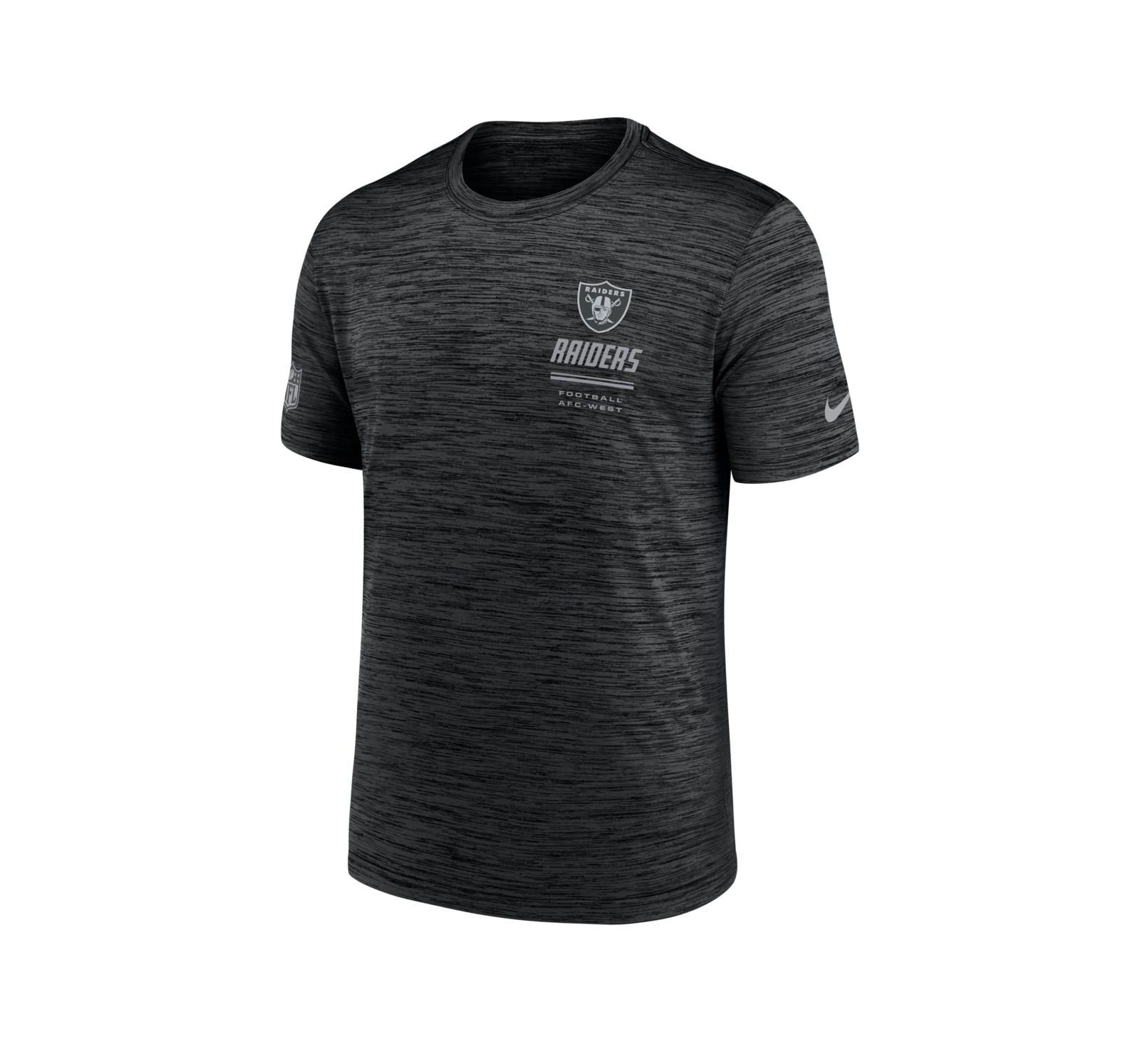 Nike Men's Black Las Vegas Raiders Sideline Double Covered Dri-FIT Velocity T-Shirt