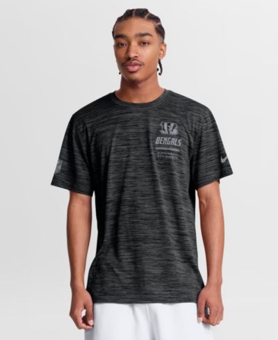Nike Men's Black Cincinnati Bengals Sideline Double Covered Dri-FIT Velocity T-Shirt