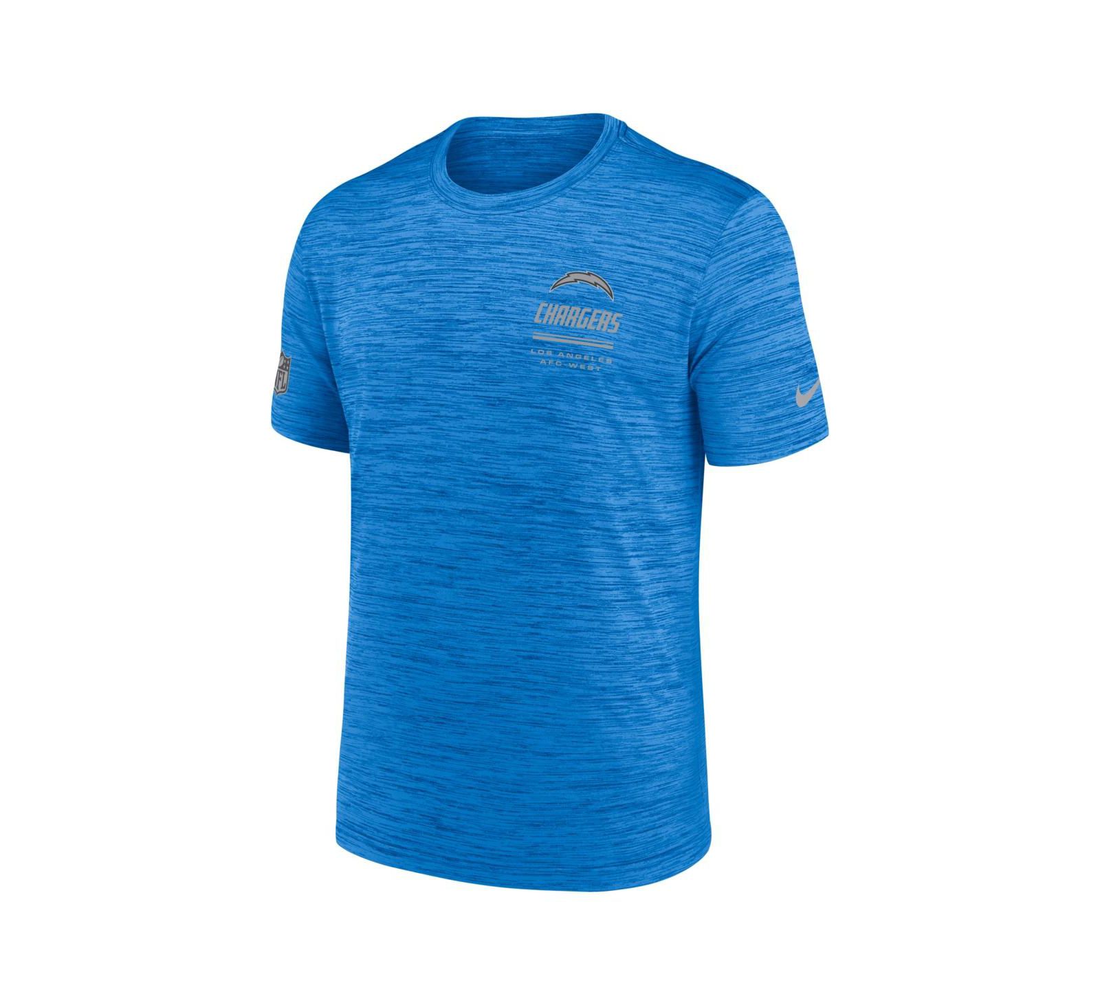 Футболка Nike Men's Powder Blue Los Angeles Chargers Sideline Double Covered Dri-FIT Velocity