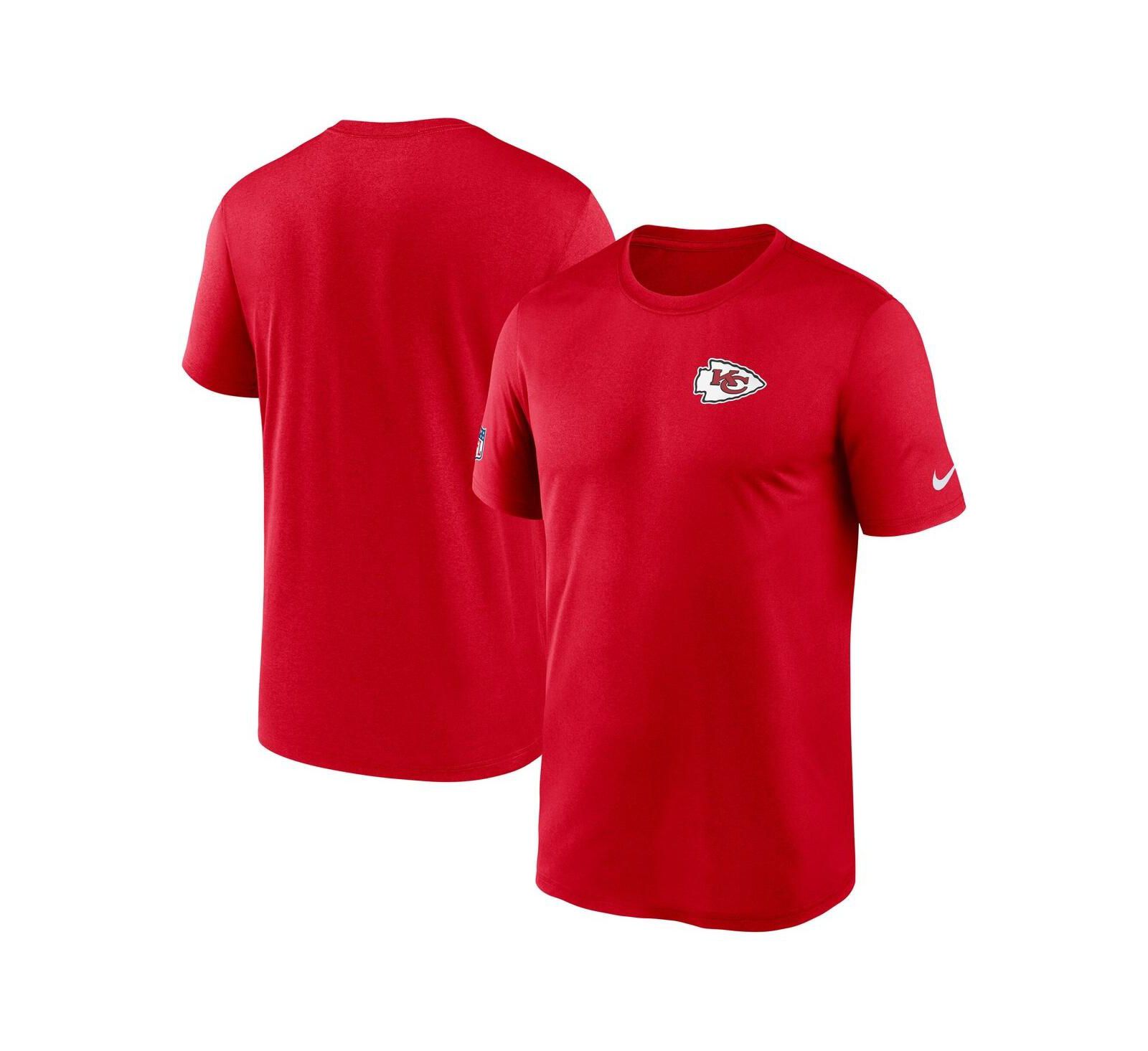 Nike Мужская футболка Nike Red Kansas City Chiefs Sideline Legend Dri-FIT, Small