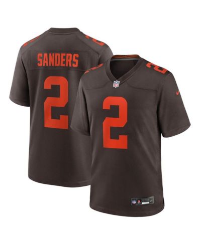 Мужская джерси Nike Shedeur Sanders Brown Cleveland Browns Alternate Game