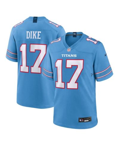 Nike Men's Chimere Dike Light Blue Tennessee Titans Team Game Jersey