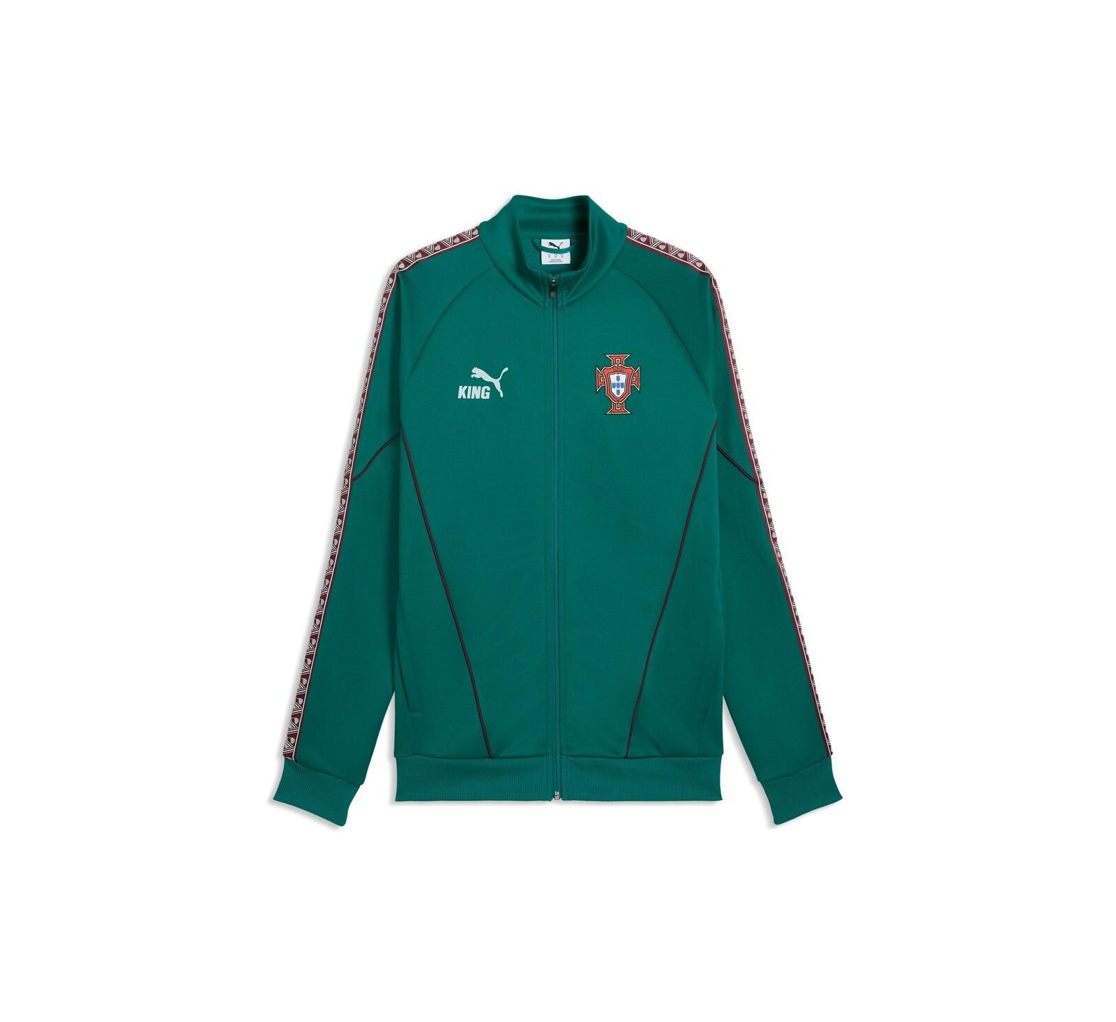 Мужская ветровка Puma Green Portugal National Team King Anthem Full-Zip