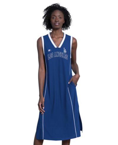 Starter Women's Royal Los Angeles Dodgers Line Up Sneaker Maxi Dress