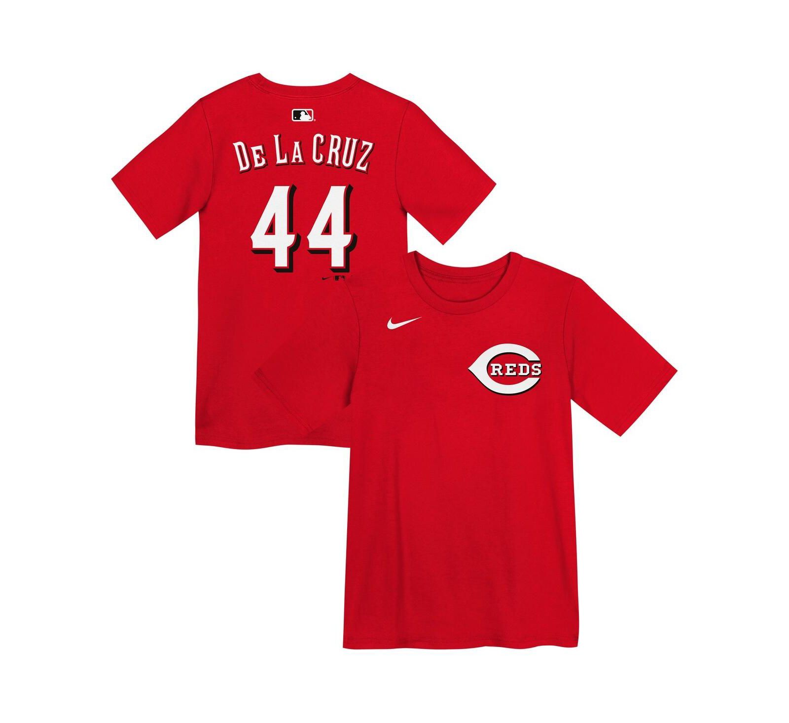 Nike Preschool Elly De La Cruz Red Cincinnati Reds Name & Number T-Shirt