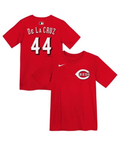 Nike Preschool Elly De La Cruz Red Cincinnati Reds Name & Number T-Shirt