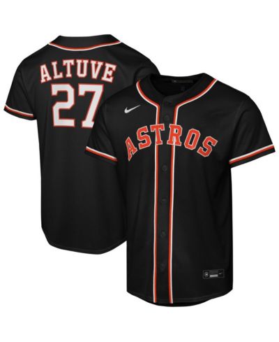 Детская джерси Nike Jose Altuve Black Houston Astros Fashion Replica Player