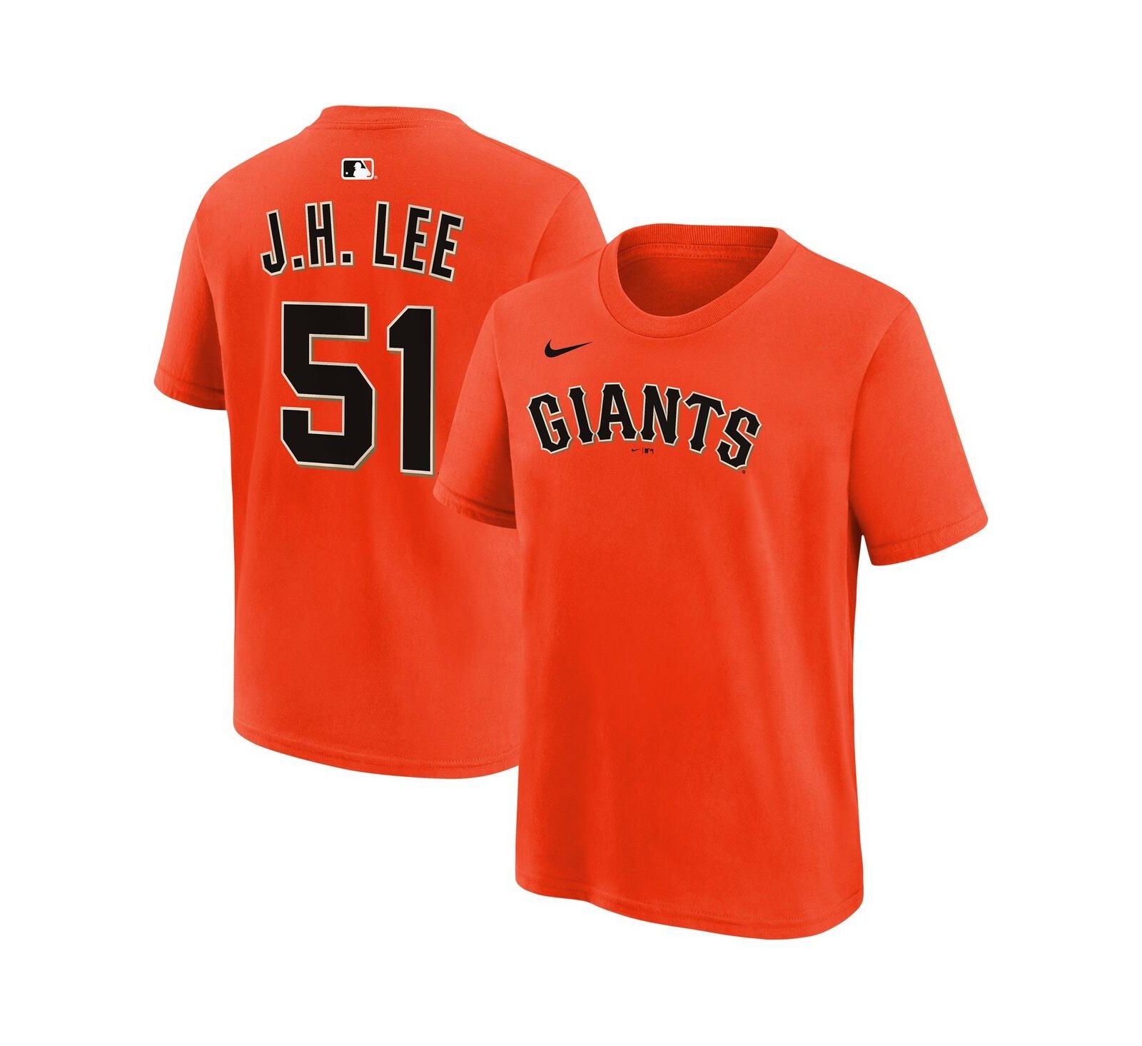 Футболка Nike Jung Hoo Lee San Francisco Giants для мальчиков и девочек, оранжевая