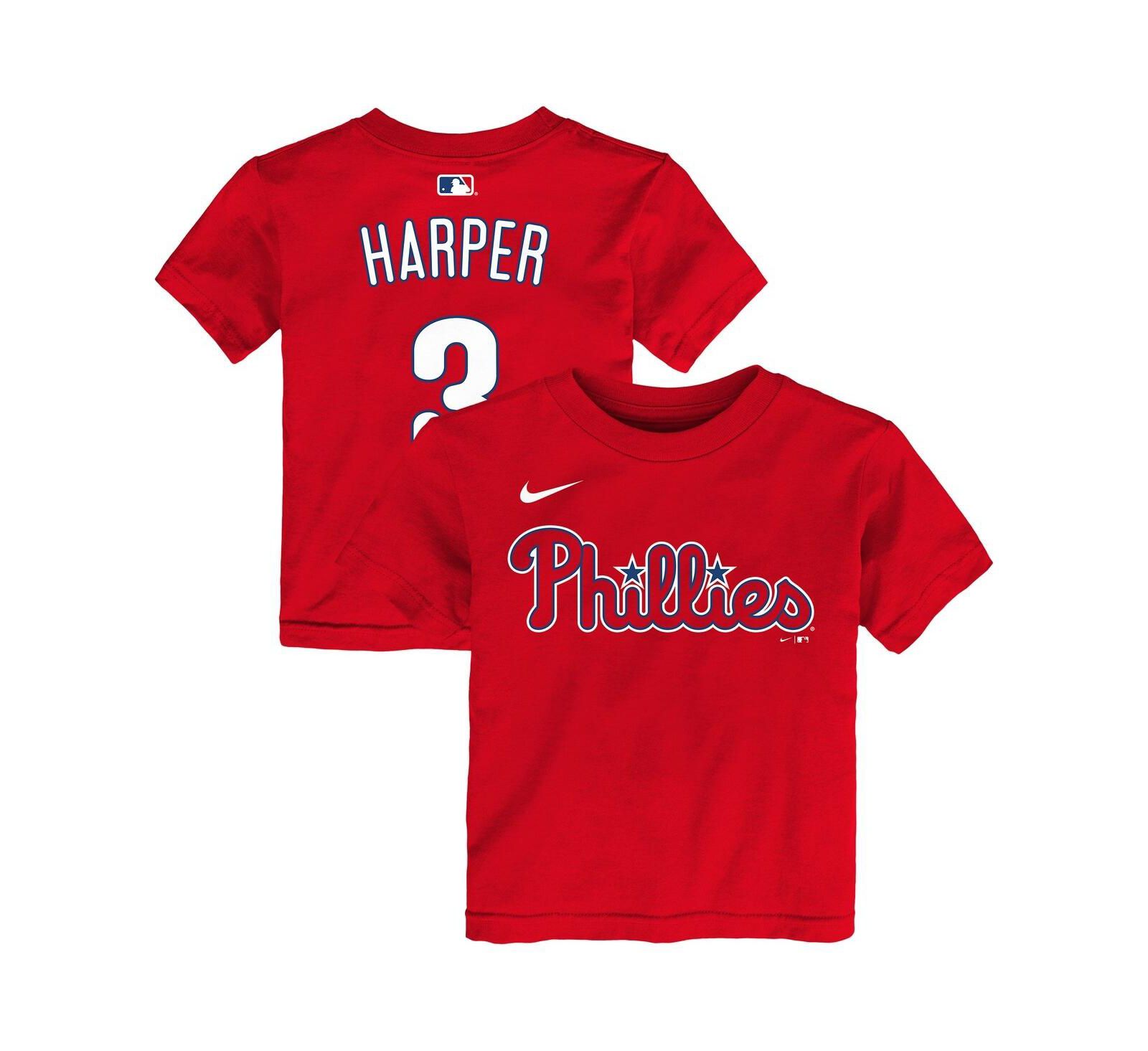 Детская футболка Nike Bryce Harper Red Philadelphia Phillies Name & Number