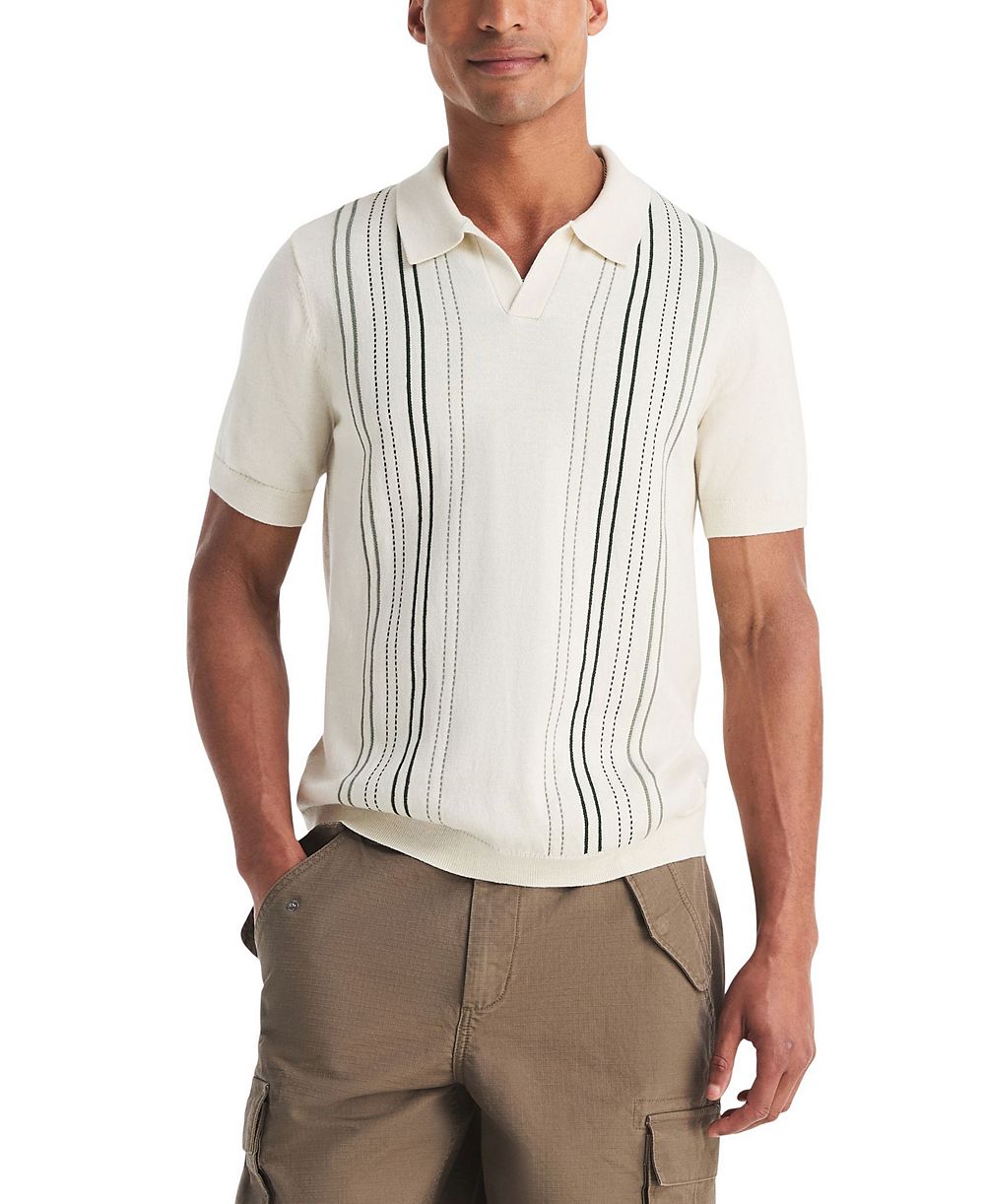 Мужской джемпер Nautica Performance Jacquard Classic-Fit Polo