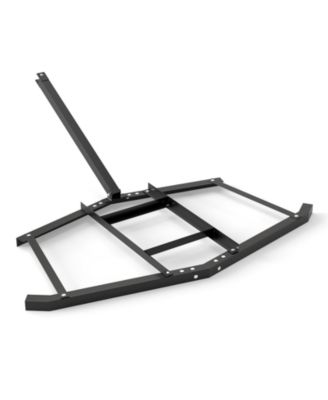 SUGIFT 66" Wide Driveway Drag Tow Behind Landscape Leveling Rake with Reinforced Bars