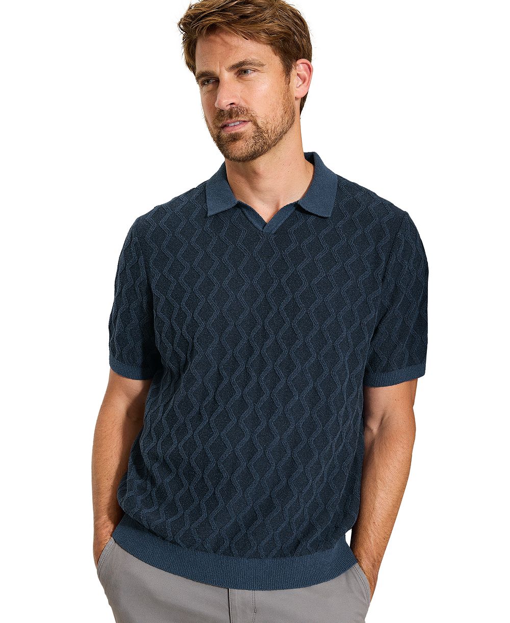 Мужская рубашка-поло Tommy Bahama Textured Johnny Collar