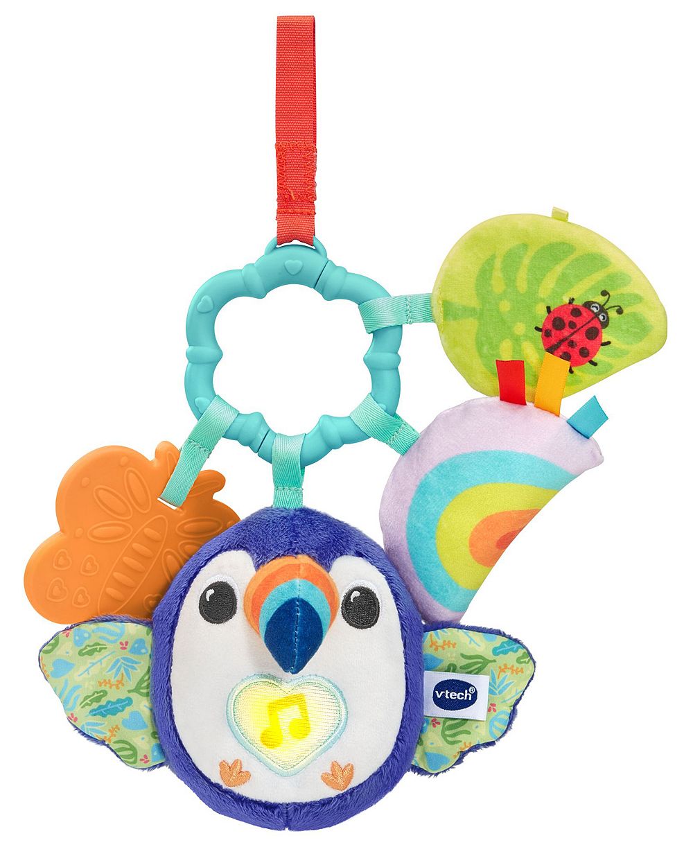 VTech Infant Take-Along Toucan Light-Up Teether Hanging Plush Toy