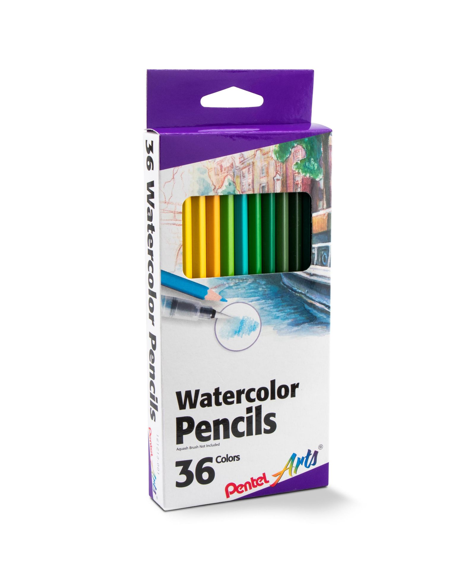 Pentel Arts Watercolor Pencil Set - Assorted Colors, 36-Pack