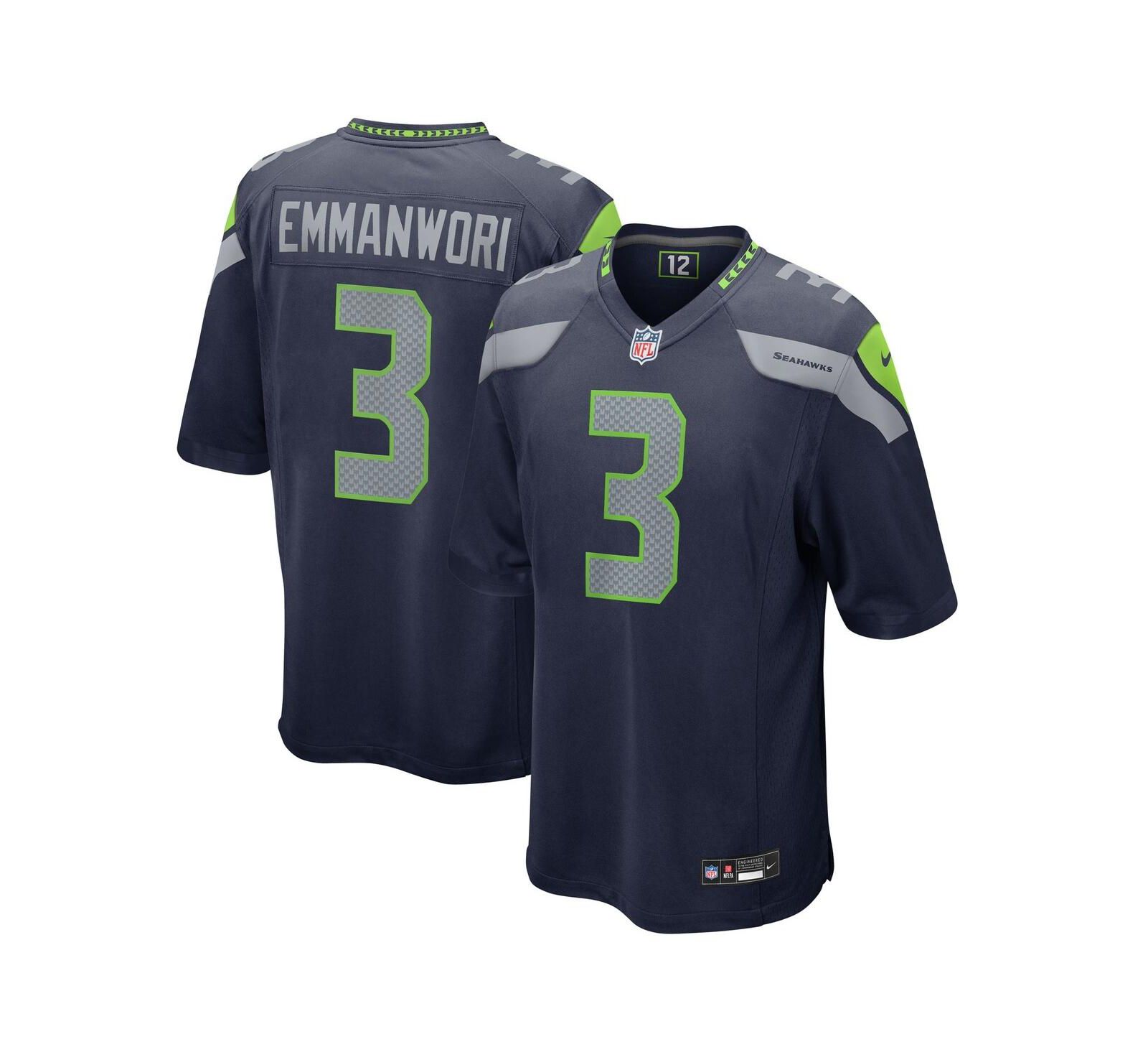 Nike Мужская джерси Seattle Seahawks Team Game Nick Emmanwori College Navy