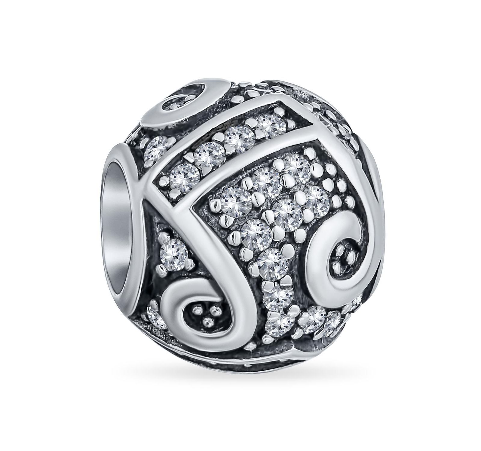 Bling Jewelry Musician Student G Clef Music Note Charm Bead .925 Sterling Silver Fits European Bracelet