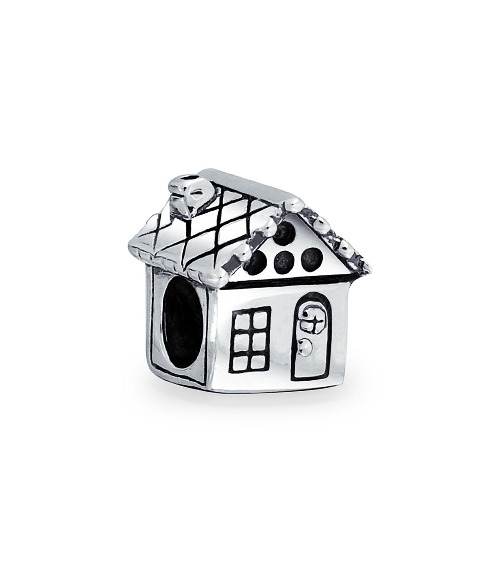 Подвеска-шарм Bling Jewelry New Homeowner из стерлингового серебра.925 для европейских браслетов