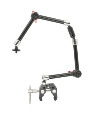 Gyrovu Adjustable Clamp Mount Heavy-Duty Dual 11" Articulated Arms Monitor Mount, Compatible with 1/4"-20
