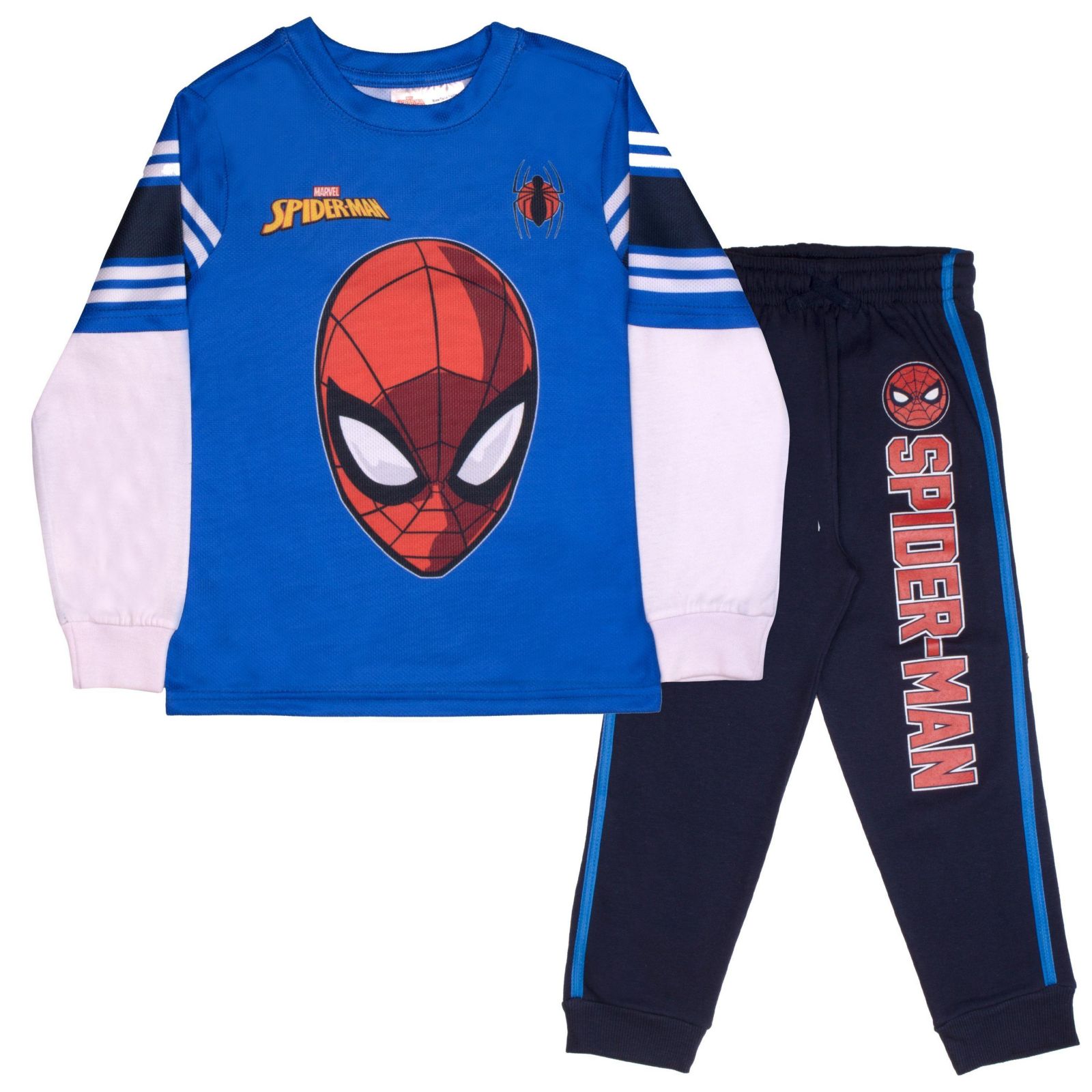Spider-Man Little Boys 4-16 2-Piece Long Sleeve Active Mesh T-Shirt and Pants Set