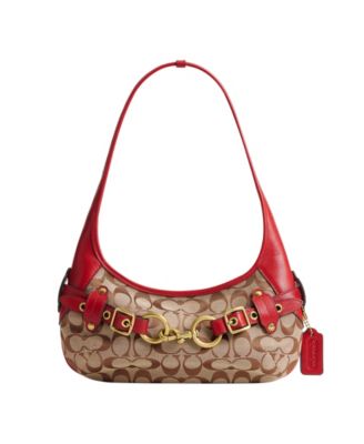 Маленькая сумка на плечо COACH Belted Ergo 26 Signature Jacquard