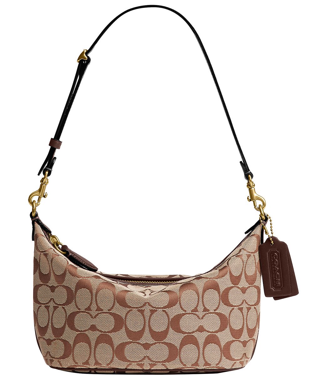 COACH Demi Small Signature Jacquard Shoulder Bag