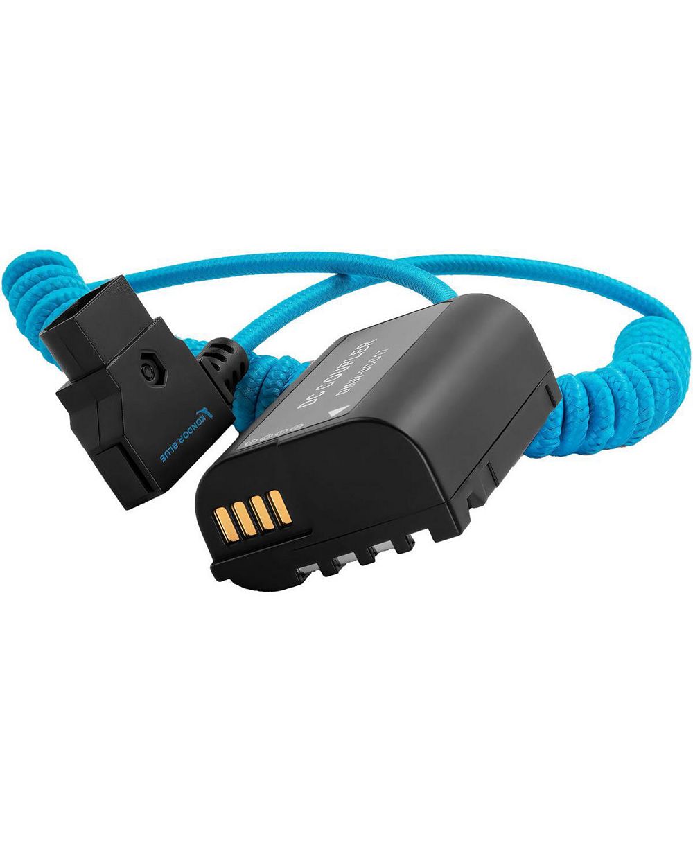 Kondor Blue D-Tap to DMW-BLK22 Coiled Dummy Battery Cable for S5/GH5/GH6