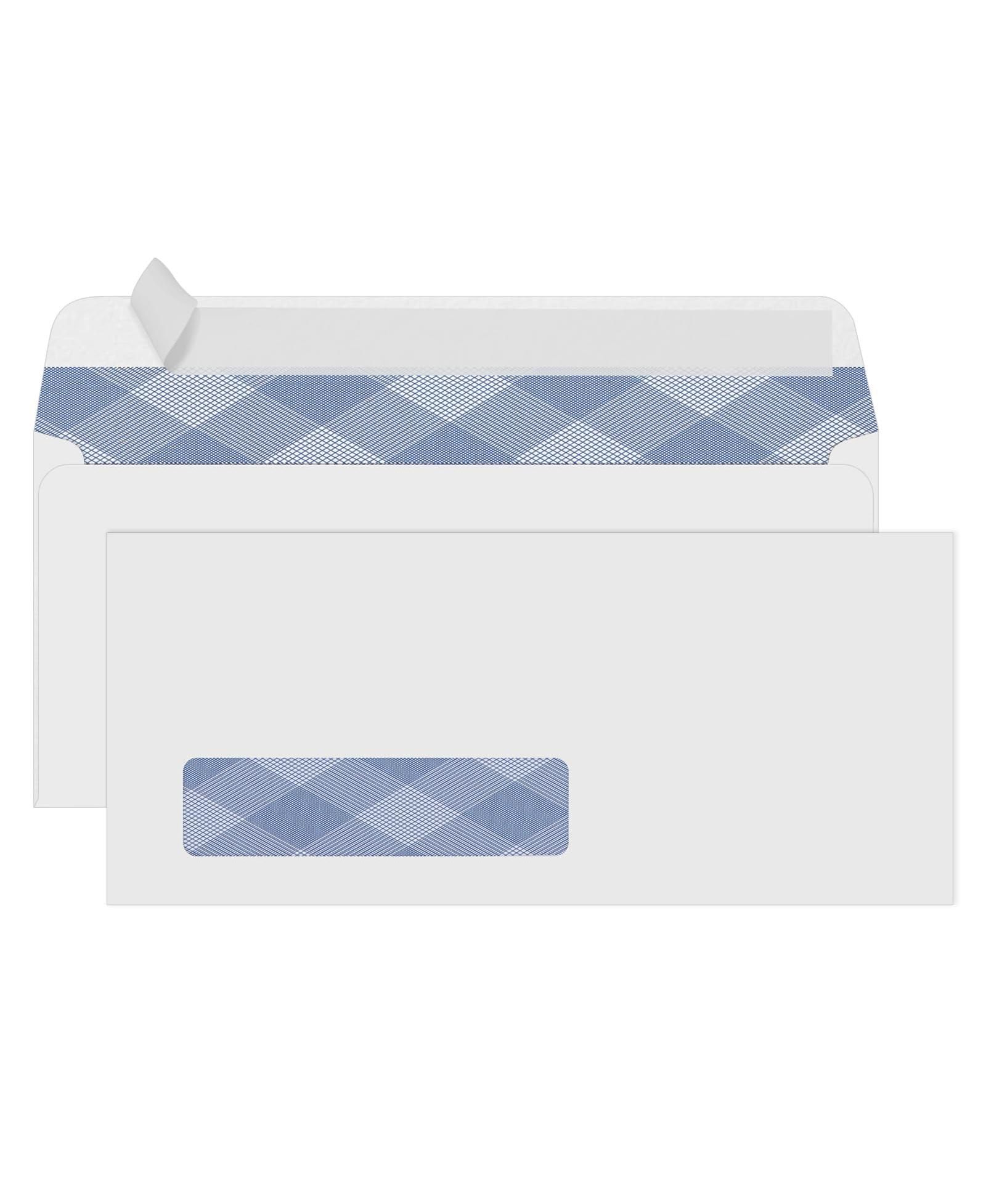 GNUADZ Single Window Security Envelopes for Invoices Checks
