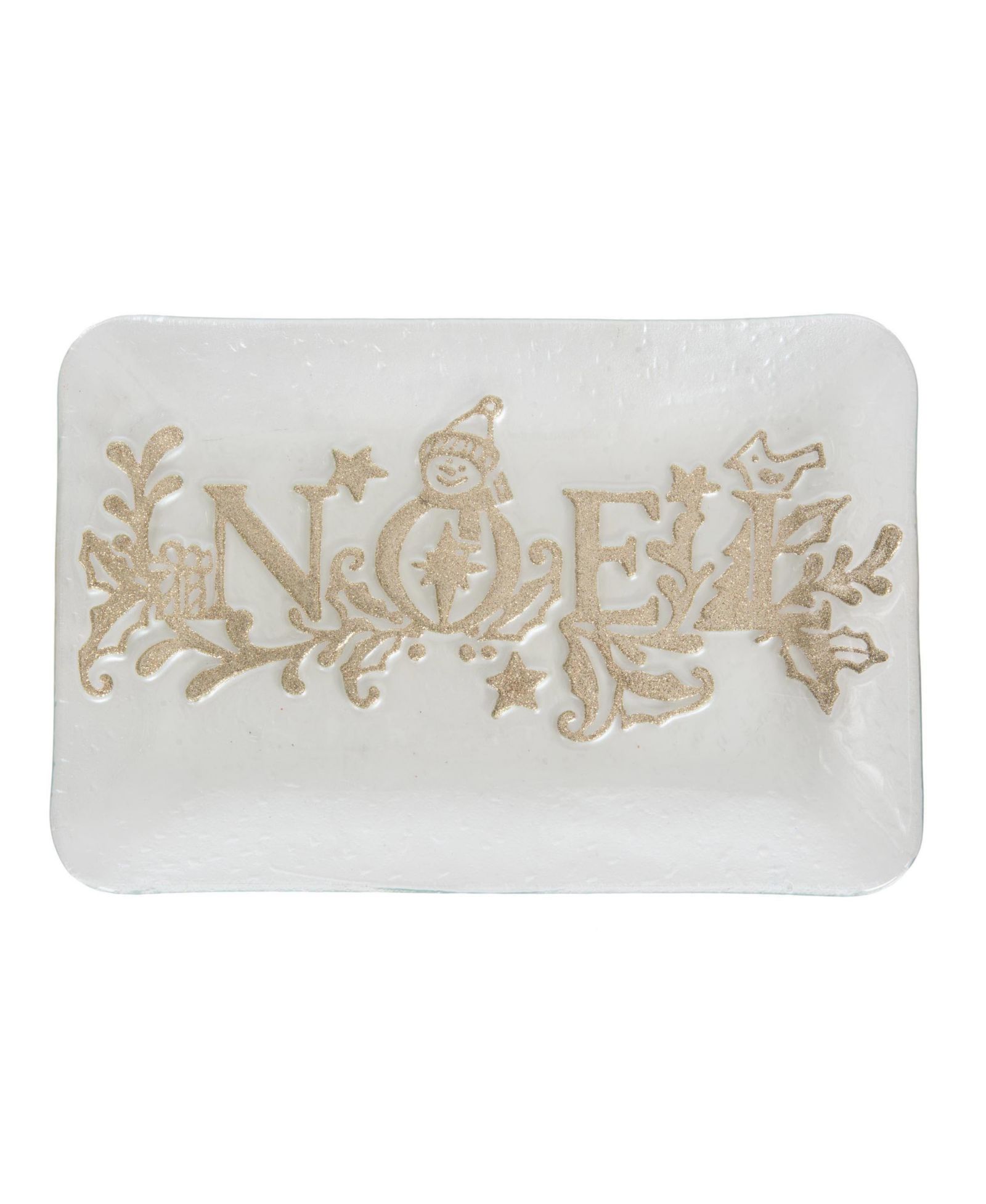 Gallerie II Декоративная стеклянная тарелка Noel