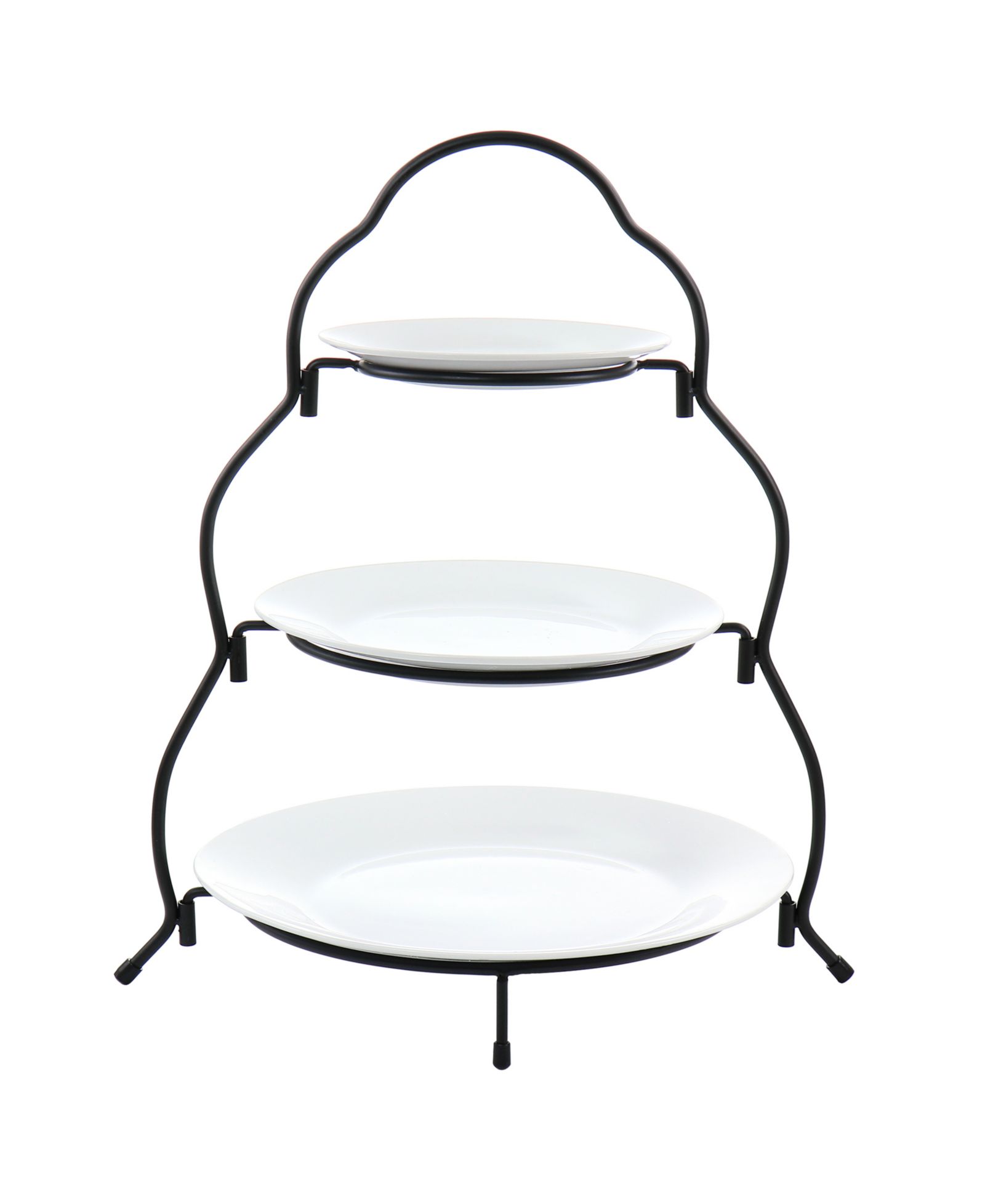 Elama 3-Tiered Round Plate Server