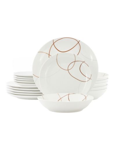 Elama Sydney 18-Pc. Dinnerware Set, Service For 6