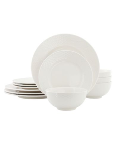 Elama Gemma 12-Pc. Dinnerware Set, Service For 4