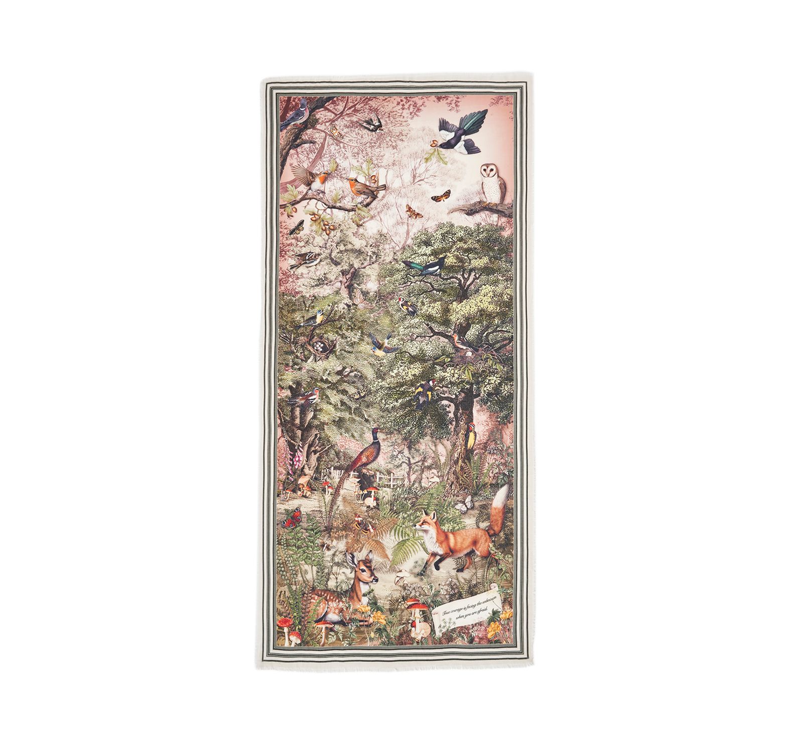 Fable England Женский длинный шарф Woodland Tales, цвет taupe