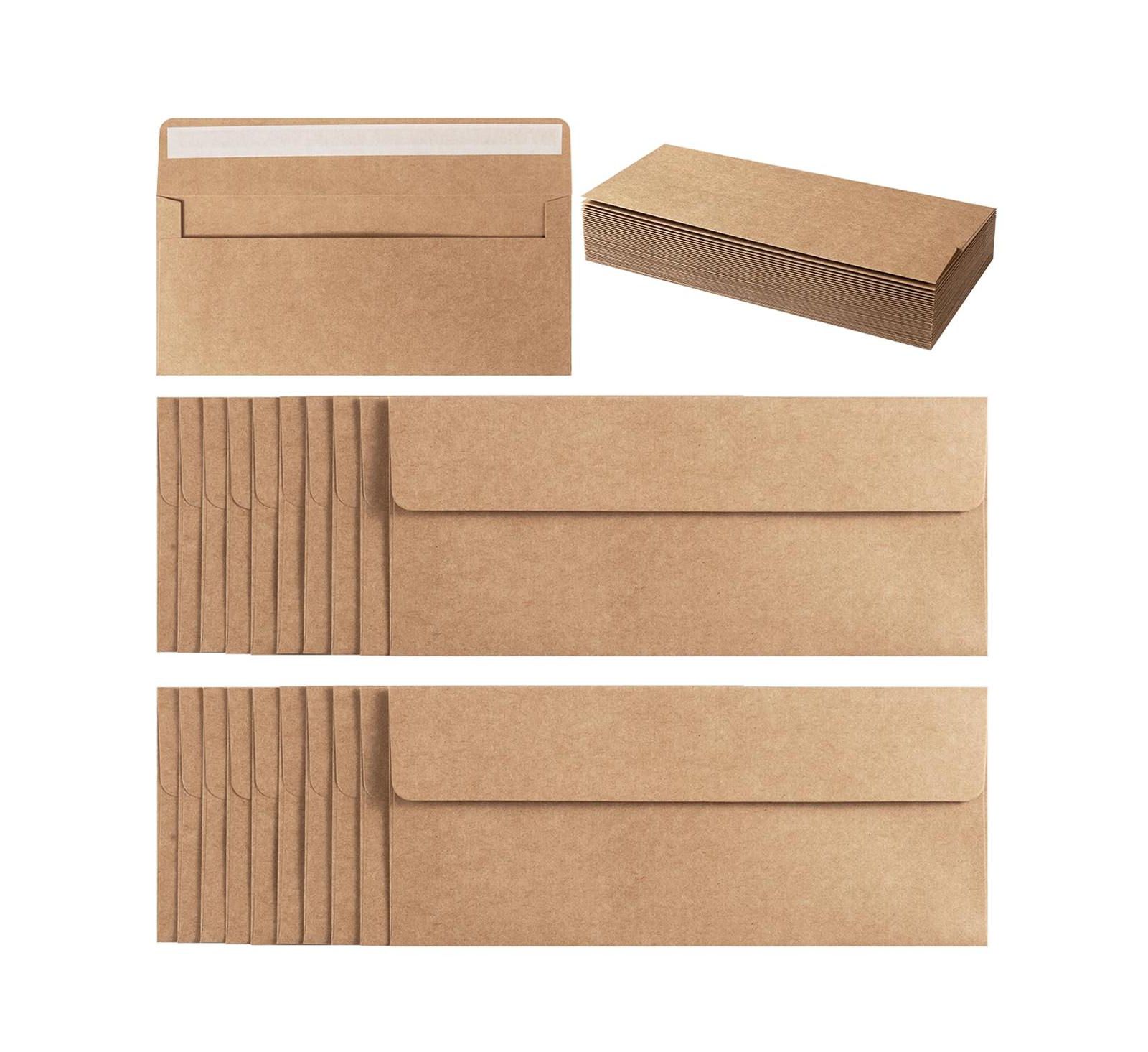 GNUADZ Self Seal Business Envelopes for Office Mailing