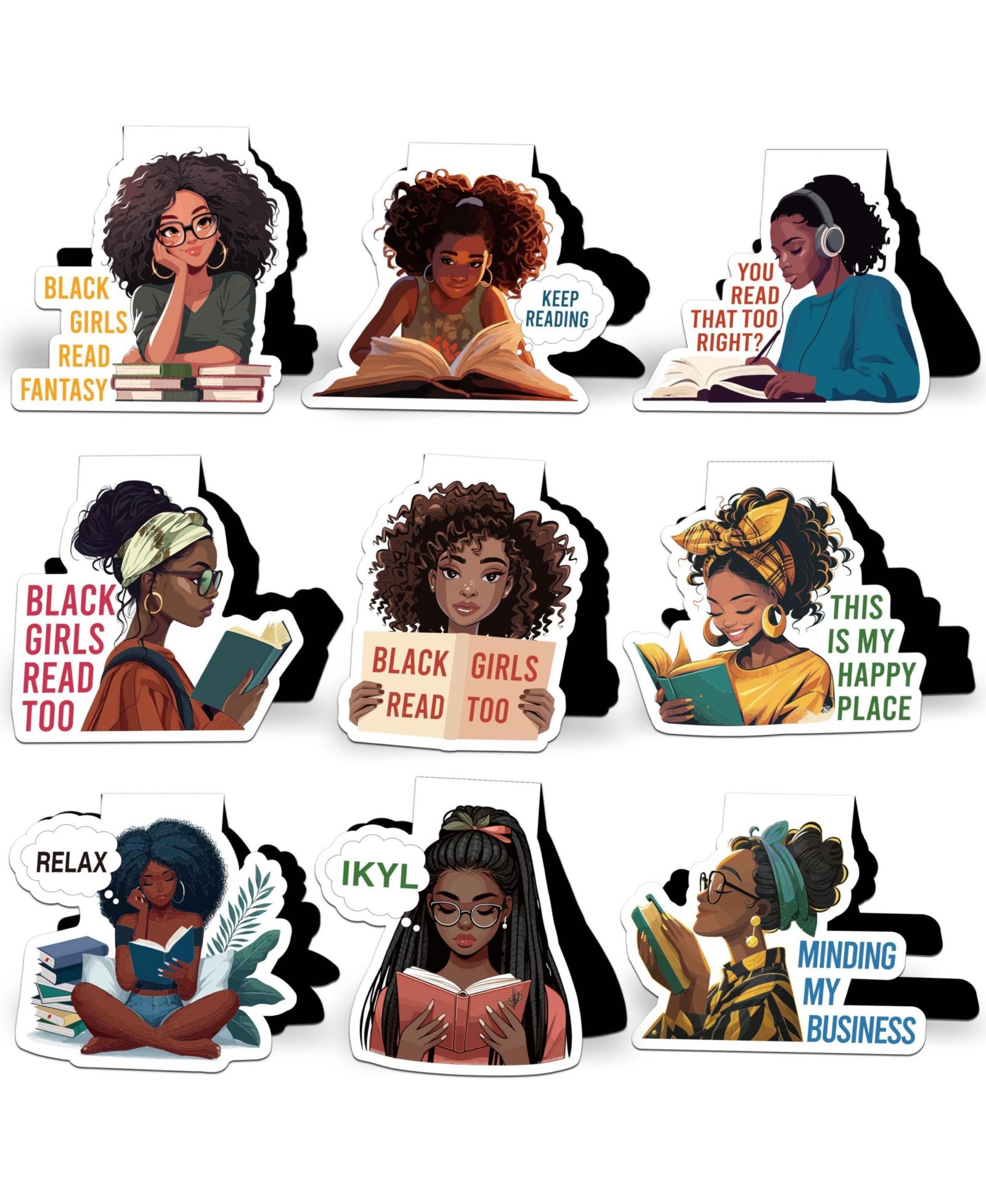 GNUADZ Reading Bookmarks Women Magnetic Clips Gift