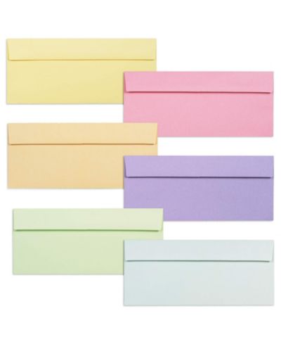 Цветные конверты GNUADZ Letter Size Business Pastel