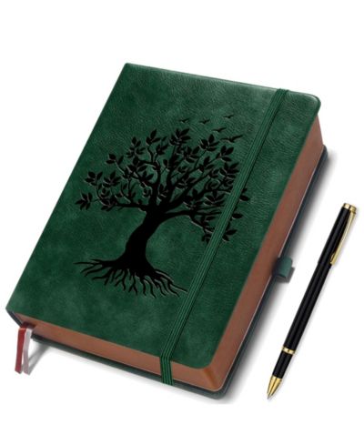 GNUADZ Tree of Life Lined Journal With Pen Pocket