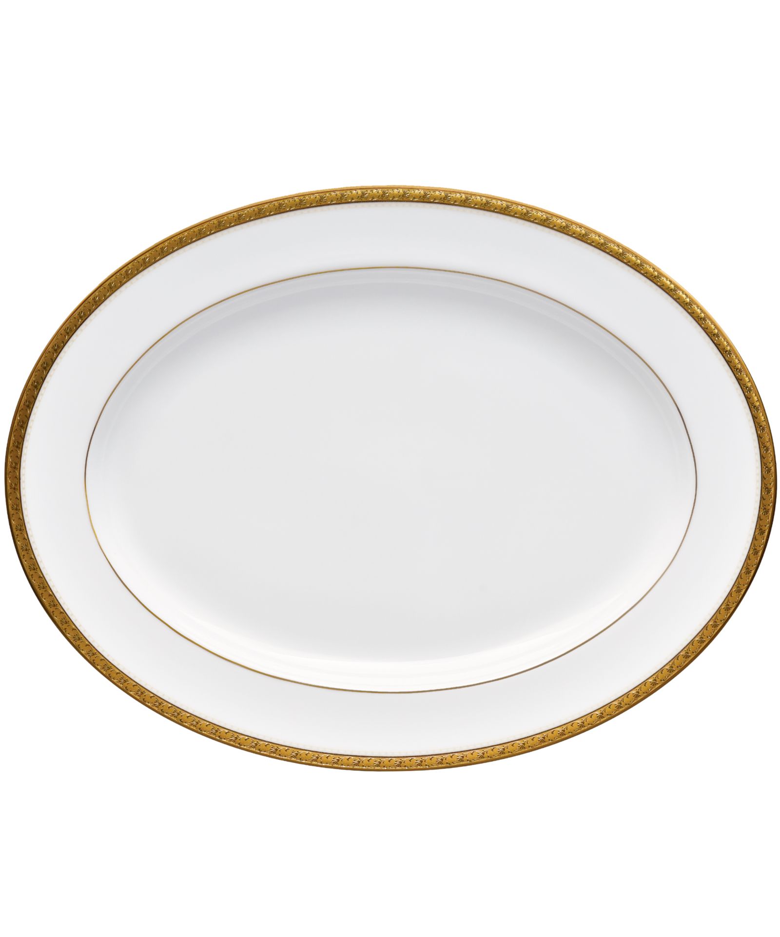 Noritake Charlotta Gold Oval Platter, 14"